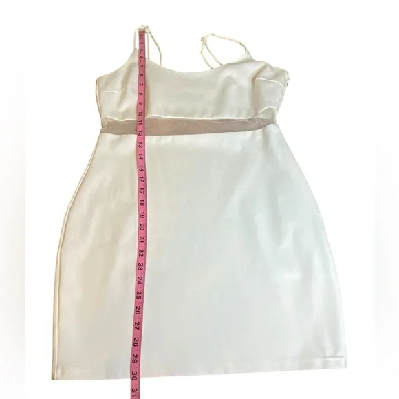 Lulus White Mini Dress Women’s Size L - Picture 10 of 15